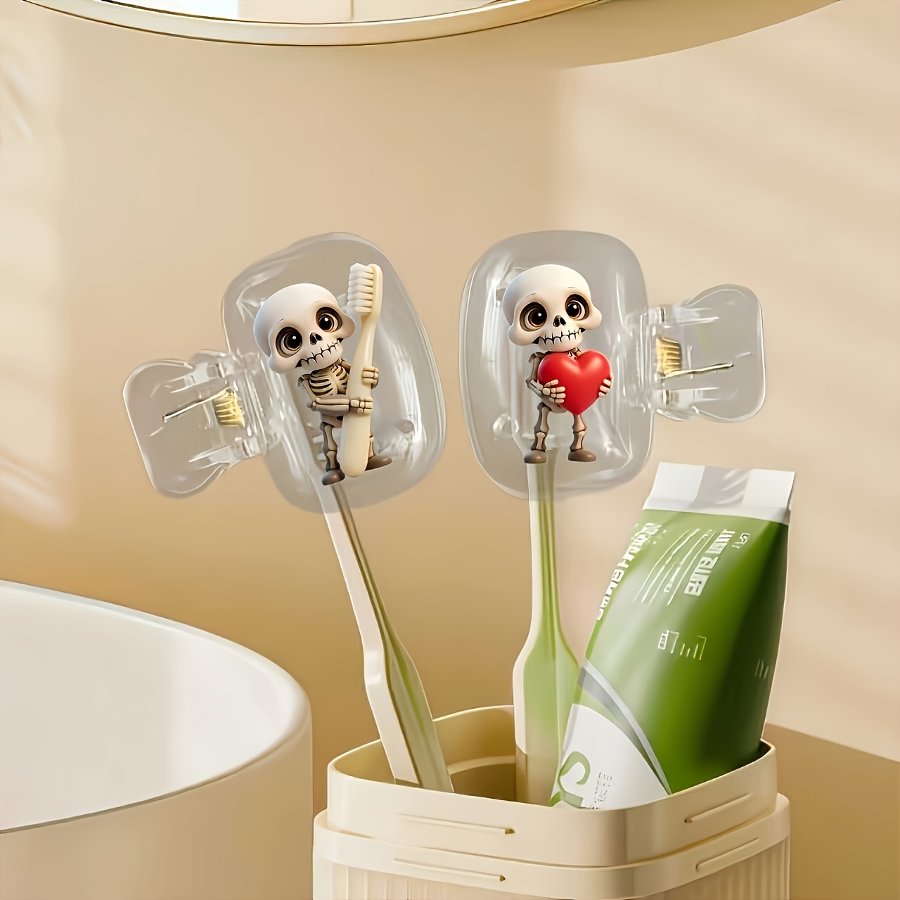 2pcs Skull Portable Toothbrush - Skull Cap Helmet Liner ulasan dan harga