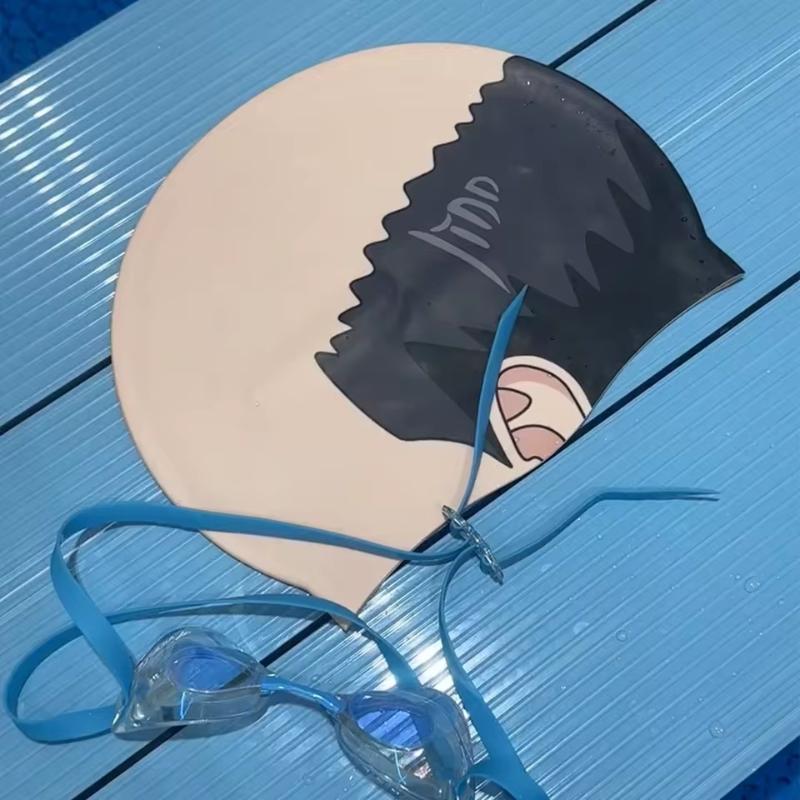 #@Funny Bald Head Swim Cap - M - Swim Hat Silicone ulasan dan harga