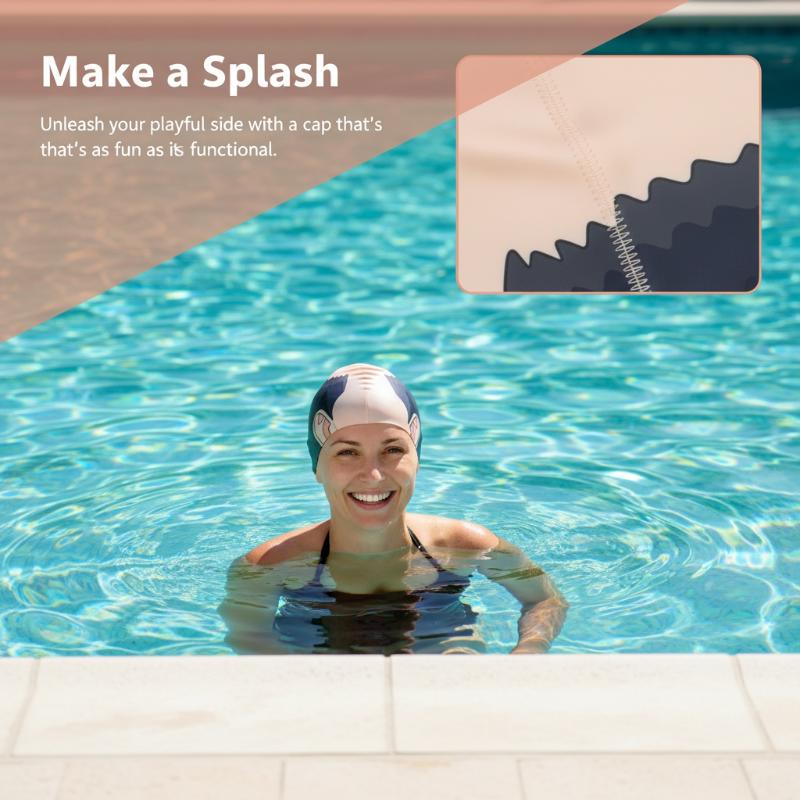 #@Funny Bald Head Swim Cap - M - Swim Hat Silicone ulasan dan harga