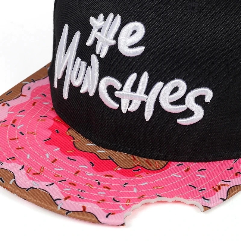 Cute Donut Drip Brim Snapback  - Snapback Hat Flat ulasan dan harga