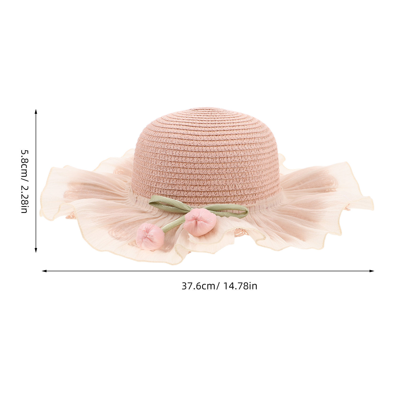 Straw Sun Hat Girls Wide Brim  - Sun Hat Wide Brim ulasan dan harga