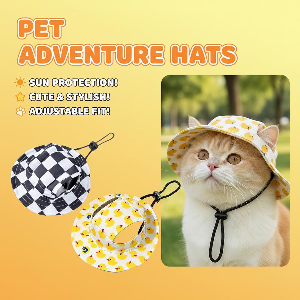 Adjustable Dog Hat Cute Print  - Running Cap Lightweight ulasan dan harga